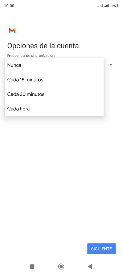 Pulsa el ajuste deseado.