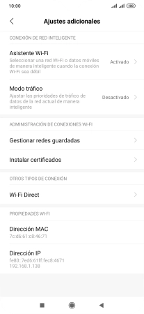 Pulsa Asistente Wi-Fi.