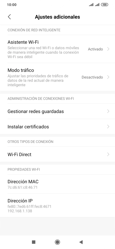 Pulsa Asistente Wi-Fi.