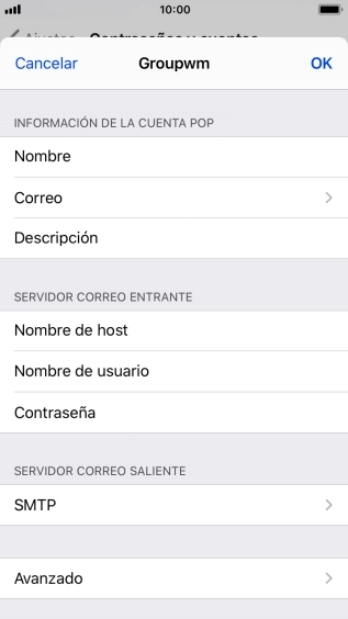 Pulsa SMTP.