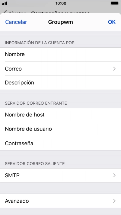 Pulsa SMTP.