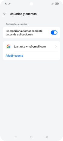 Pulsa Añadir cuenta.