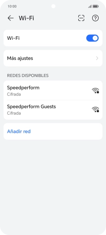 Pulsa la red wifi deseada.