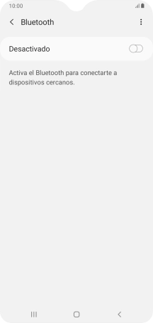 Pulsa el indicador para activar la función.