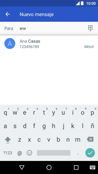 Pulsa el contacto deseado.