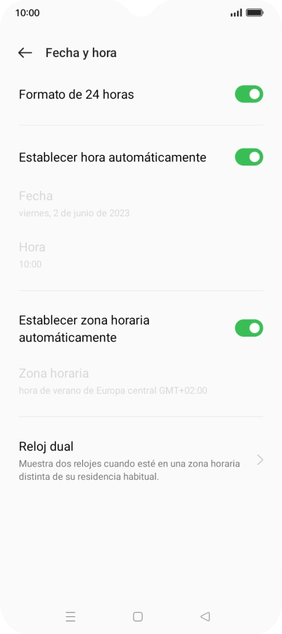 Pulsa la tecla de inicio para terminar y regresar a la pantalla de inicio.