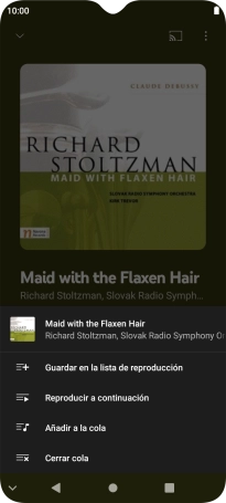 Pulsa Guardar en la lista de reproducción.