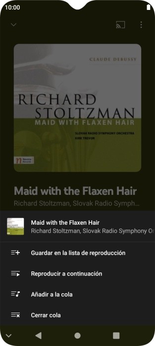 Pulsa Guardar en la lista de reproducción.