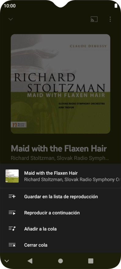 Pulsa Guardar en la lista de reproducción.