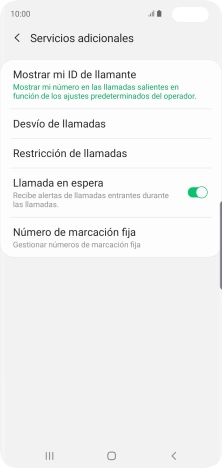 Pulsa Número de marcación fija.