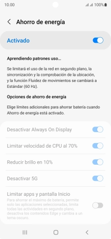 Pulsa la tecla de inicio para terminar y regresar a la pantalla de inicio.