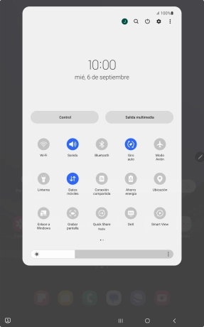 Pulsa el icono de ajustes.