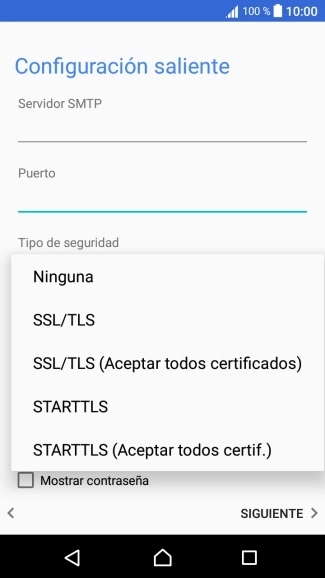Pulsa Ninguna para desactivar la función.