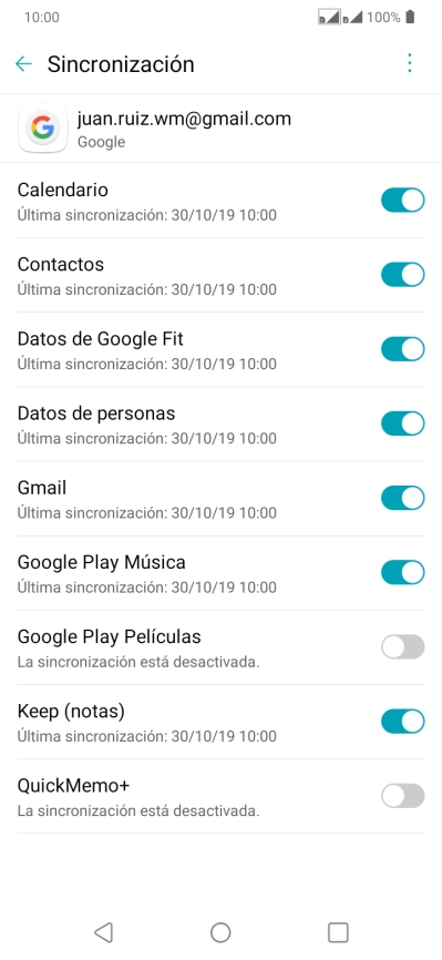 Pulsa la tecla de inicio para terminar y regresar a la pantalla de inicio.