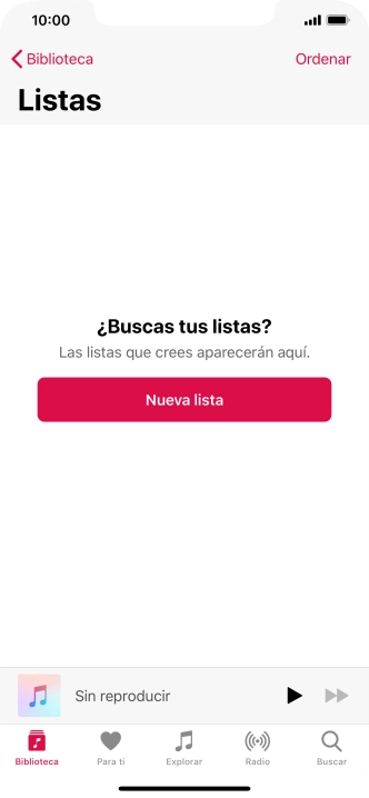 Pulsa Nueva lista.