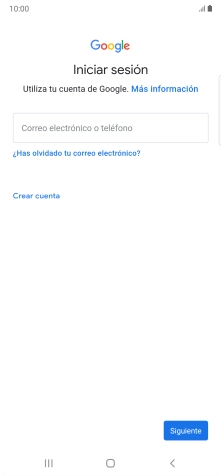Si no tienes una cuenta de Google, pulsa Crear cuenta y sigue las indicaciones de la pantalla para ver cómo crear una cuenta nueva.