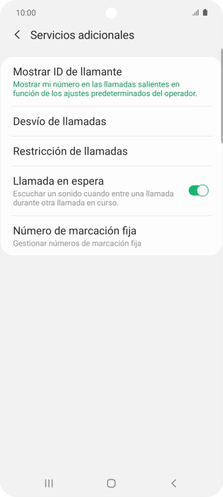 Pulsa Desvío de llamadas.