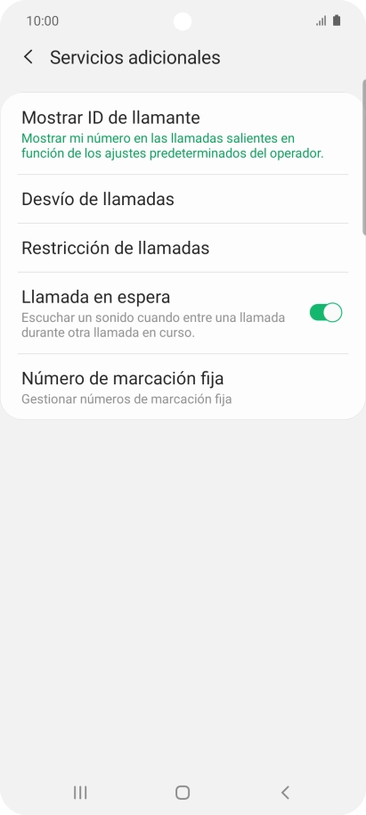 Pulsa Desvío de llamadas.