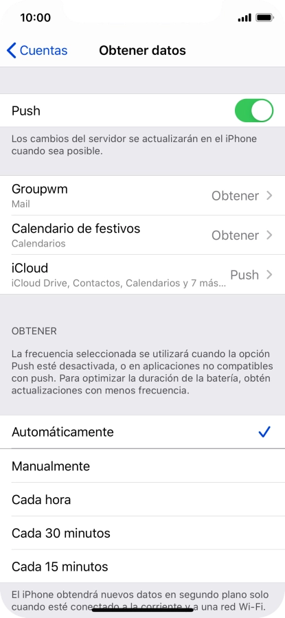Pulsa el indicador junto a 