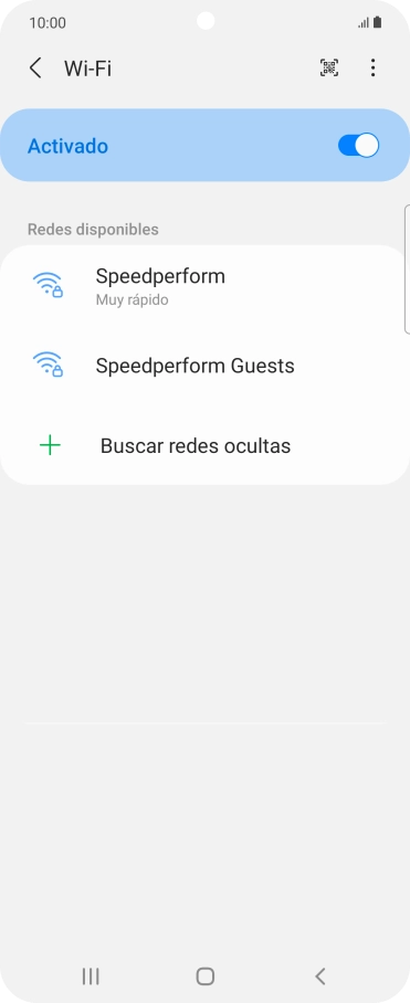 Pulsa el icono de menú.