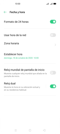 Pulsa el indicador junto a 