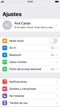 Pulsa Datos móviles. Pulsa Datos móviles.