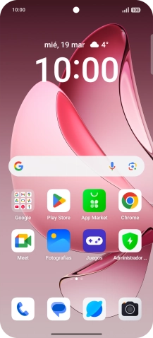 Desliza dos dedos hacia abajo desde la parte superior de la pantalla.