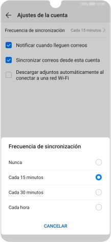 Pulsa el ajuste deseado.