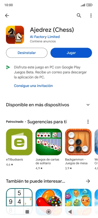 Pulsa la tecla de inicio para terminar y regresar a la pantalla de inicio.