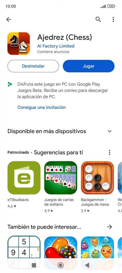 Pulsa la tecla de inicio para terminar y regresar a la pantalla de inicio.