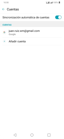 Pulsa la cuenta deseada.