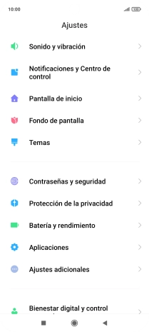 Pulsa Notificaciones y Centro de control.