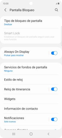 Pulsa Tipo de bloqueo de pantalla.