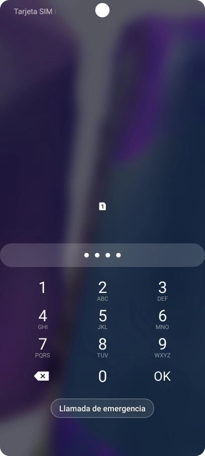 Si lo solicita el teléfono, introduce el código PIN y pulsa OK.