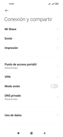 Pulsa Uso de datos.