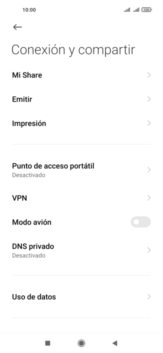 Pulsa Uso de datos.