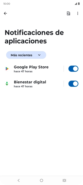 Pulsa la lista desplegable.