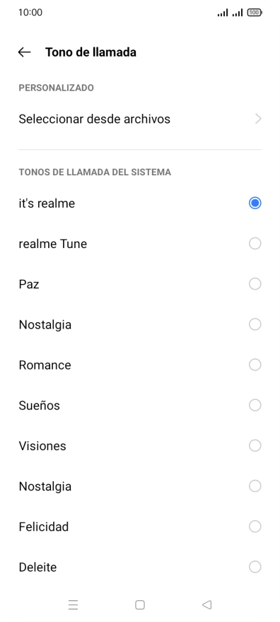 Pulsa Seleccionar desde archivos.