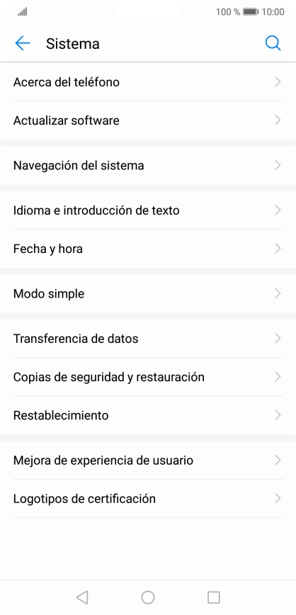 Pulsa Fecha y hora.