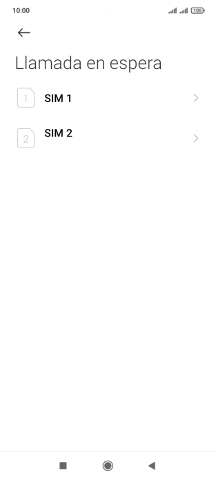 Pulsa la tarjeta SIM deseada.