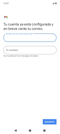Pulsa Tu nombre e introduce el nombre del remitente.