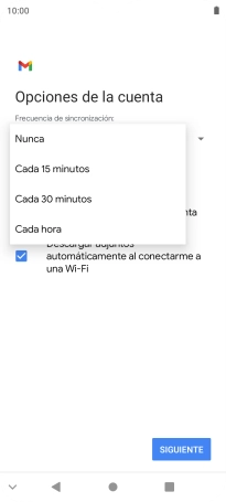Pulsa el ajuste deseado.