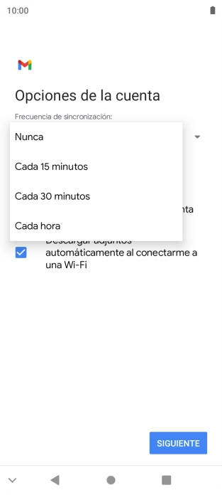 Pulsa el ajuste deseado.