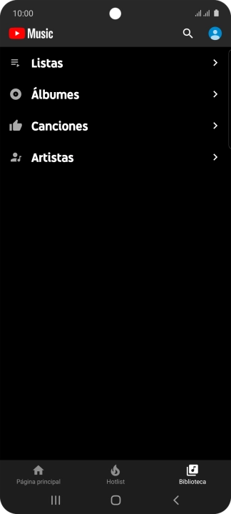 Pulsa la categoría deseada.