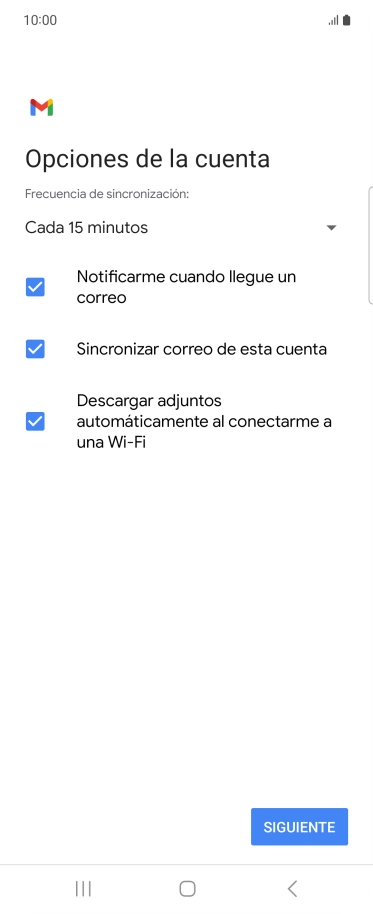 Pulsa la lista desplegable junto a 