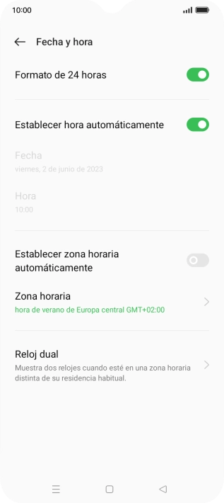 Pulsa el indicador junto a 