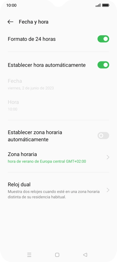 Pulsa el indicador junto a 
