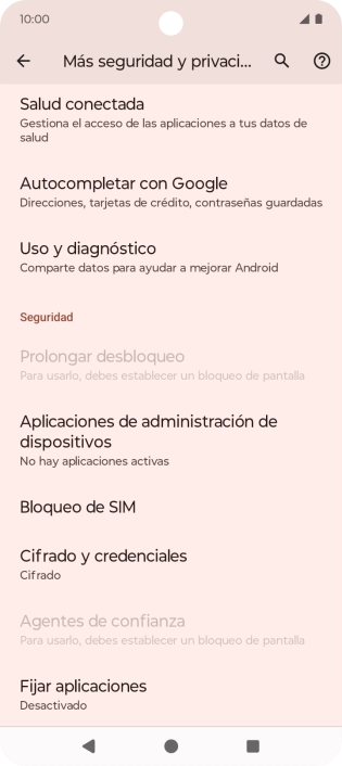 Pulsa Bloqueo de SIM.
