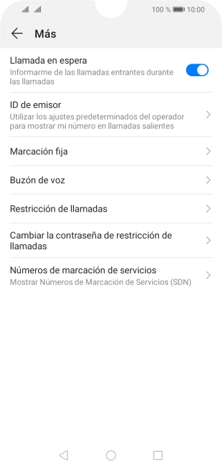 Pulsa Buzón de voz.