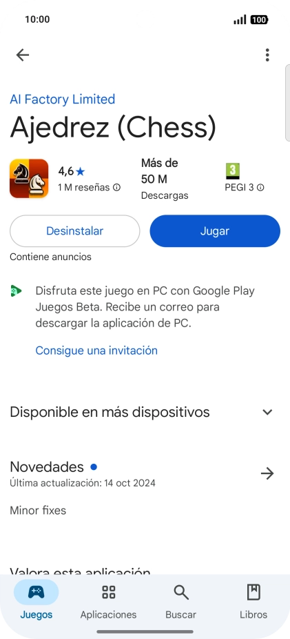 Pulsa Desinstalar.